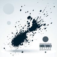 Monochrome watercolor graffiti splash element inaccurate paint N2