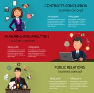 Business backgrounds templates with people in suits