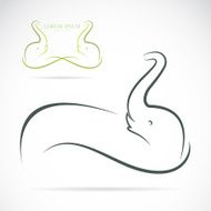 Vector image of an elephant N3