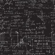 Vector mathematical seamless texture with formulas N2