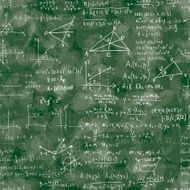 Vector mathematical seamless texture with various signs N2