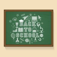 Creative illustration for Back to School concept N2