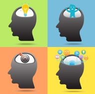 Thinking Heads idea Icons