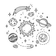 Space Doodle illustration N2