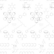 Abstract seamless chemical background