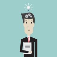 Man thinking - Vector