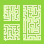 modern square labyrinth set N3