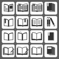 Book icons vector illustration N4