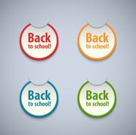 Back to school stickers set N2