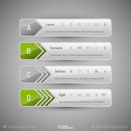 Modern tabs as design elements Business symbols N33
