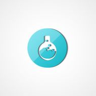 Laboratory glass web icon N4