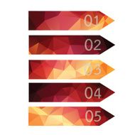 infographic bar low poly vector