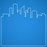 Abstract city background Blueprint