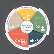 infographic elements pie chart