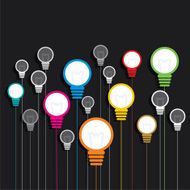 creative colorful bulb background