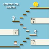 business like a game on blue Strategy for sucess