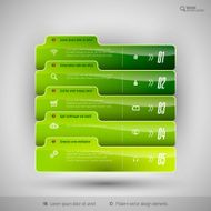 Modern business tabs for infographics N11