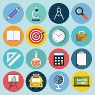 Flat Conceptual Education Icon N4