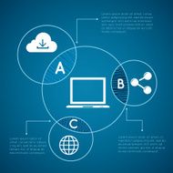 Infographic overlap circles