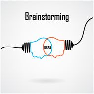 Creative light bulb Idea concept background design N2