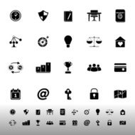 Thinking relatedl icons on white background