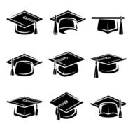 Graduation cap set Vector N2