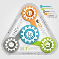 Business timeline infographic template N2