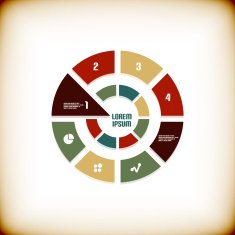 Modern flat business infographic design