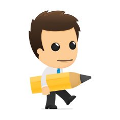 Funny Cartoon Office Worker N11