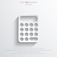 Vector calculator web icon N8