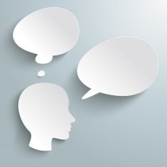 Head Thought und Speech Bubbles PiAd