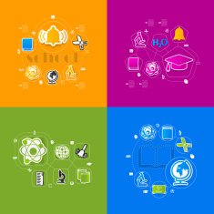 Education sticker infographic N297