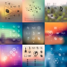 education infographic with unfocused background N98