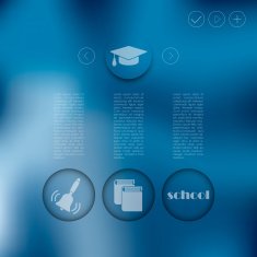 education infographic with unfocused background N101
