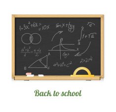 Vector black chalkboard