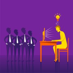 men new idea concept design