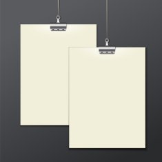 Vector template of a paper sheet -poster picture frame