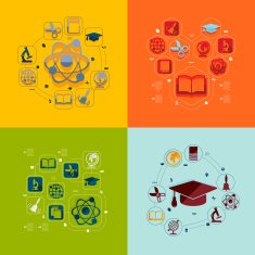 Education flat infographic N124