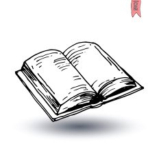 Book icon isolated illustration vector N23