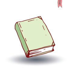 Book icon isolated illustration vector N25