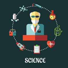 Different sciences flat concept