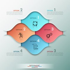 Modern infographics options banner N199