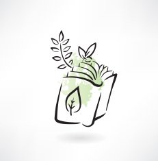 the book about plants grunge icon