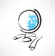globus grunge icon