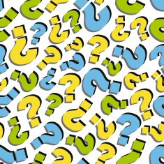 Questions Seamless pattern Vector illustration N4