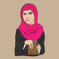 Islam girl and book N2
