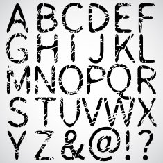 Alphabet full and Grunge N4