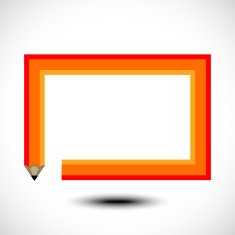 Color pencil frame