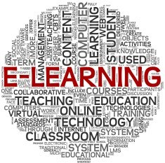 E-learning concept in tag cloud