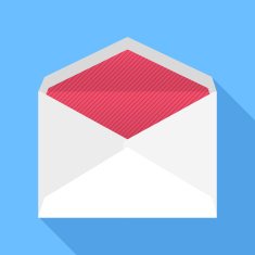 Envelope Flat Design vector icon N2